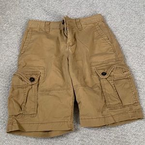 Aeropostale shorts color is a darker tan size 27 waist